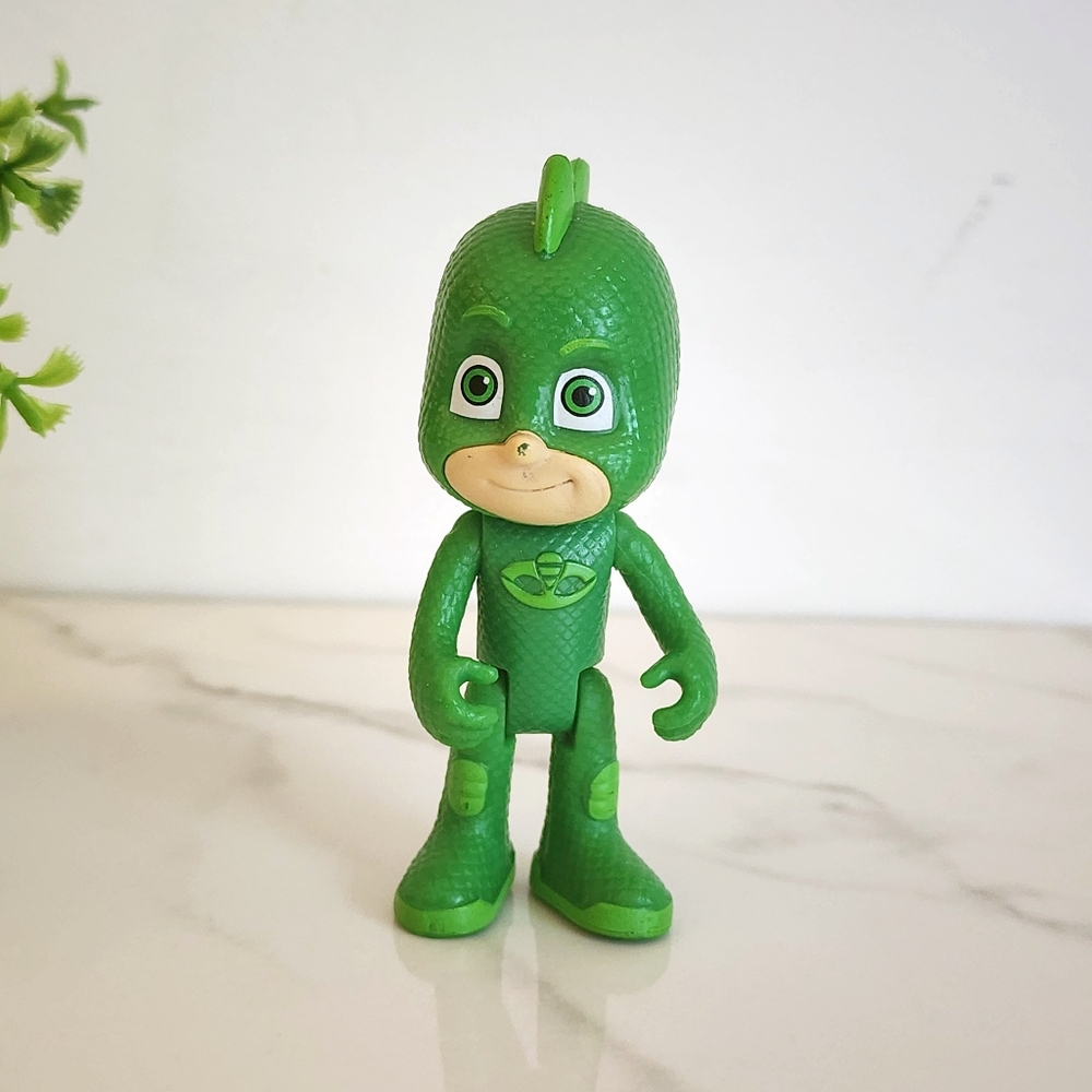 PJ Masks Gekko Action Figure 3.25" Green Frog Boy Disney Junior Toy 💚🦎🦸‍♂️